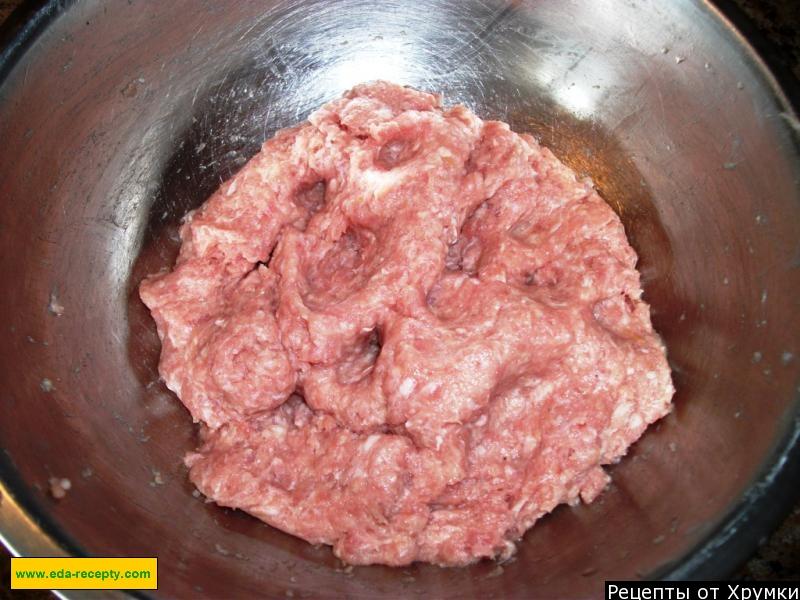 Шаг 5 приготовления Биточки из рубленого мяса говядины