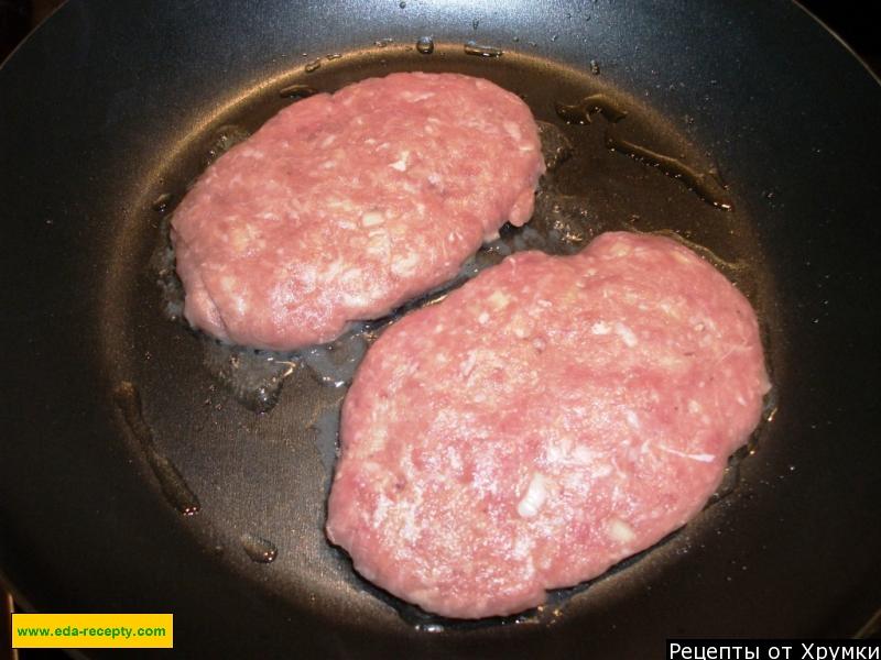 Шаг 6 приготовления Биточки из рубленого мяса говядины