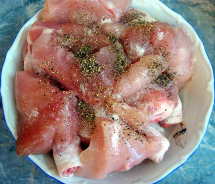 Шаг 2 приготовления Жаркое из курицы с чечевицей