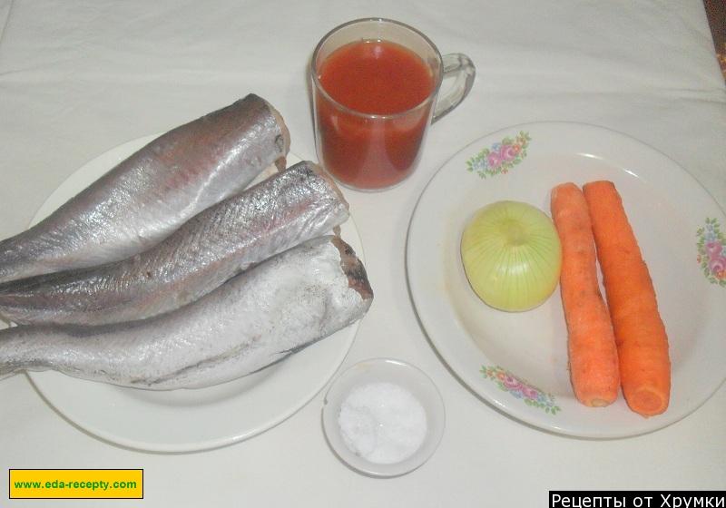 Шаг 1 приготовления Хек с овощами
