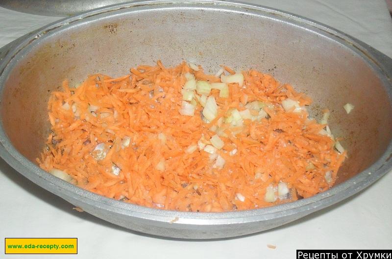 Шаг 4 приготовления Хек с овощами