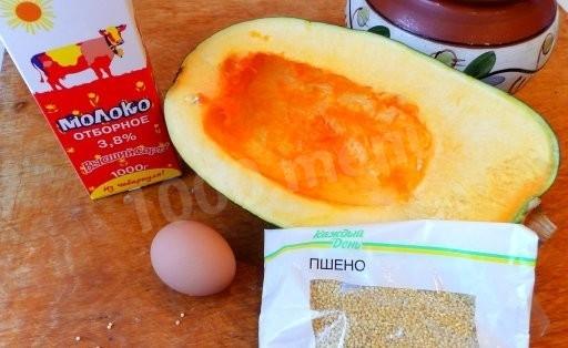 Шаг 1 приготовления Пшеничная каша Русский тыковник