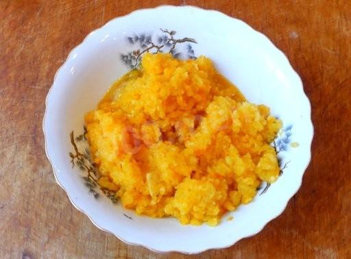 Шаг 3 приготовления Пшеничная каша Русский тыковник