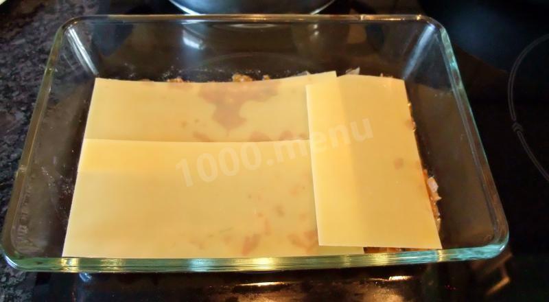Шаг 8 приготовления Лазанья с фаршем бешамель домашняя в духовке