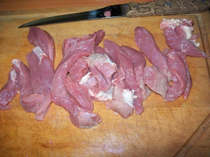 Шаг 5 приготовления Азу из говядины с картошкой