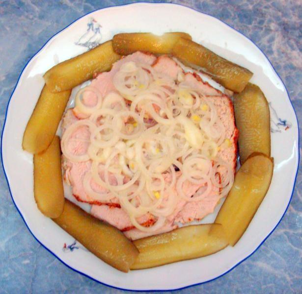 Шаг 6 приготовления Закуска из свинины под сливочным соусом