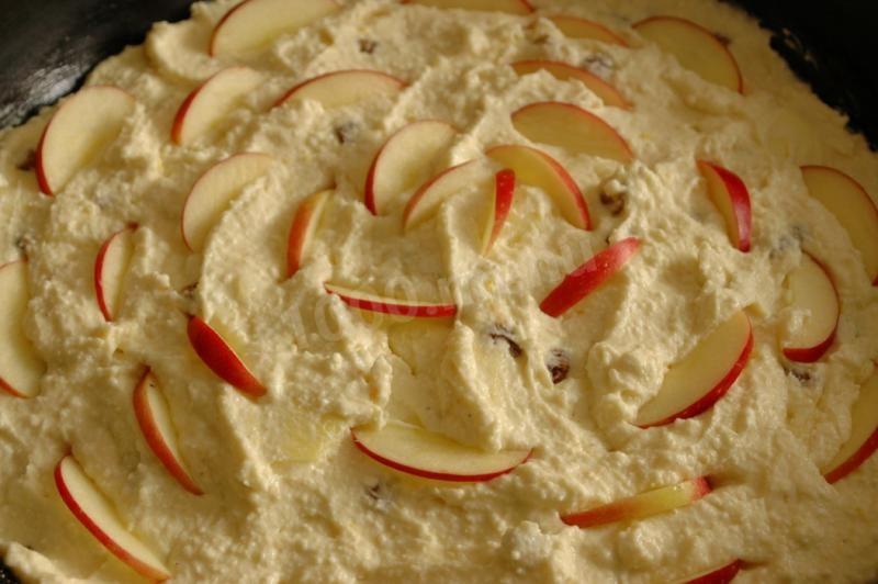 Шаг 6 приготовления Запеканка с яблоками