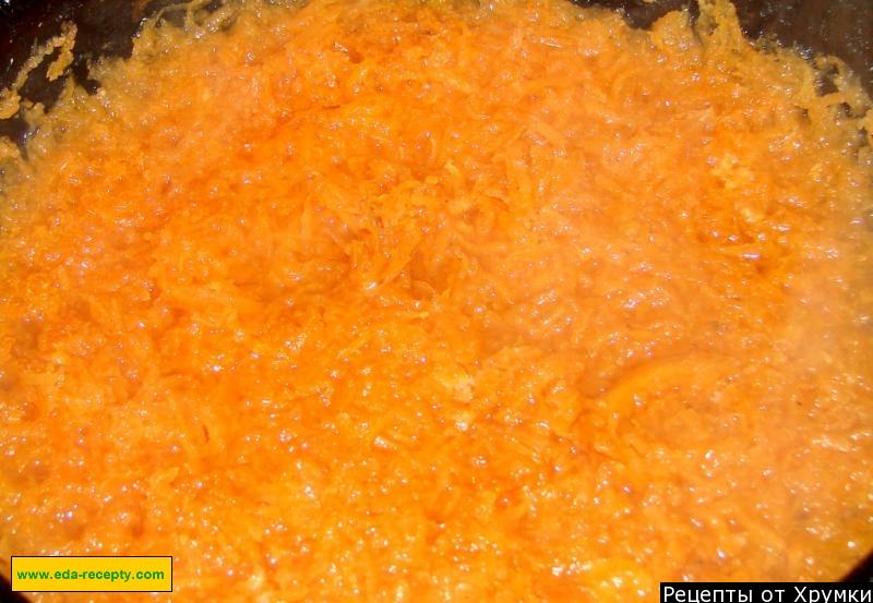 Шаг 3 приготовления Морковная запеканка с манкой