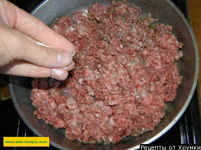 Шаг 3 приготовления Макароны с мясом и помидорами