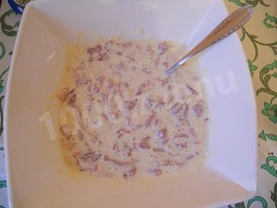 Шаг 7 приготовления Албанская свинина с майонезом и яйцами