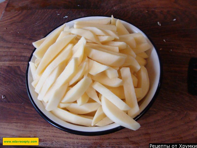 Шаг 4 приготовления Жареная в масле картошка с луком и грибами