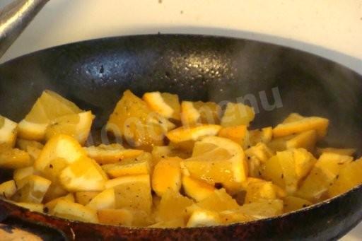 Шаг 6 приготовления Мясо с апельсинами