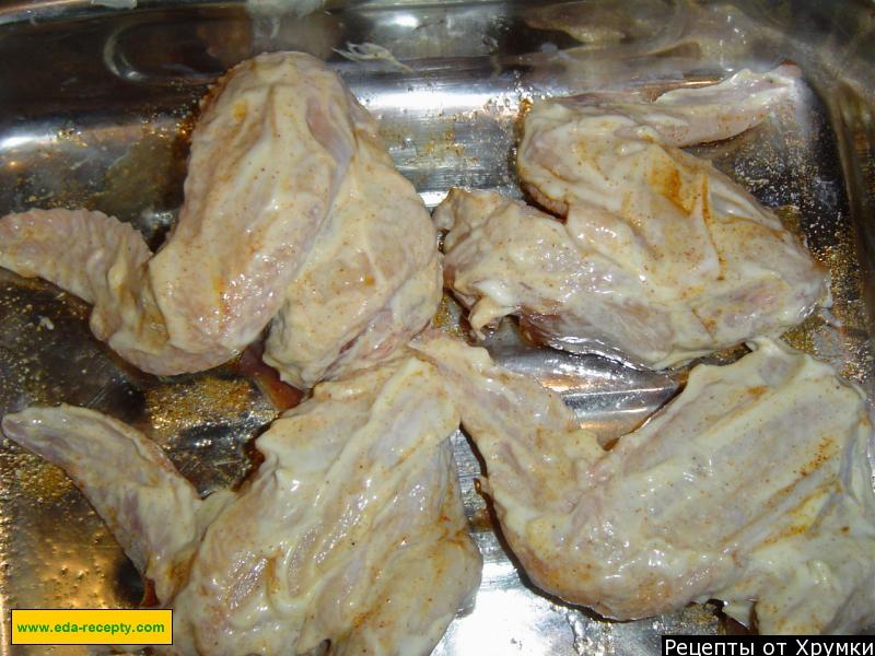 Шаг 3 приготовления Куриные крылышки под апельсином