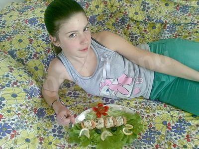 Шаг 15 приготовления Филе пангасиуса с яблоками и зеленью в вине в духовке