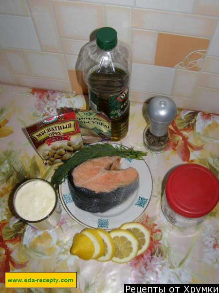 Шаг 1 приготовления Стейк из семги в духовке запеченный с лимоном