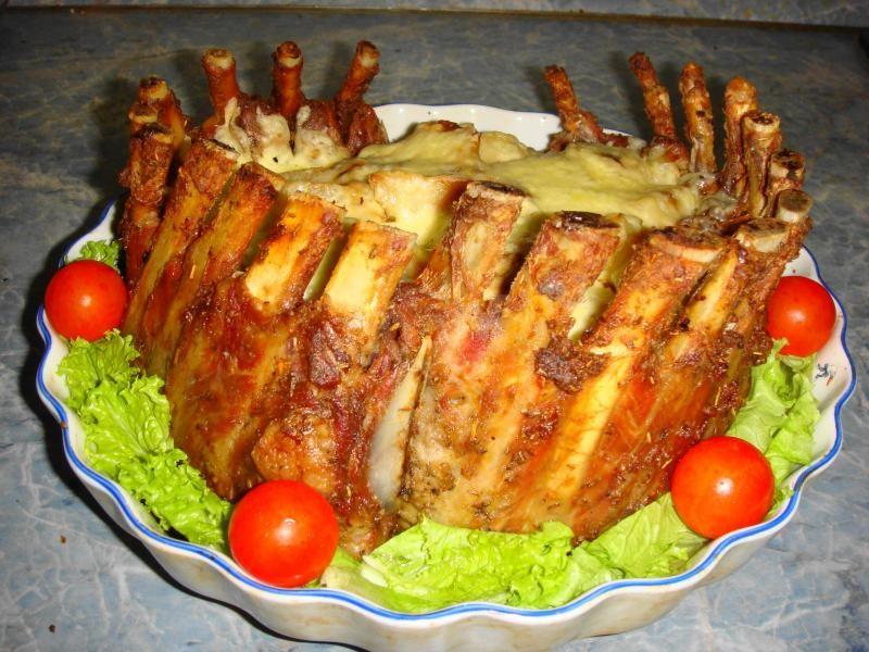 Обложка рецепта Корона из свиных ребрышек