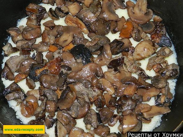 Шаг 5 приготовления Картофельная запеканка с шампиньонами классическая