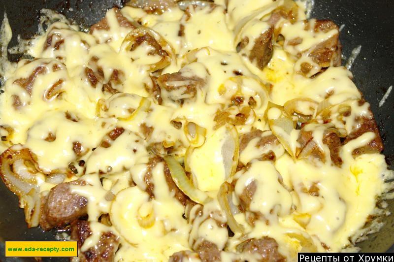 Шаг 7 приготовления Мясо по-испански