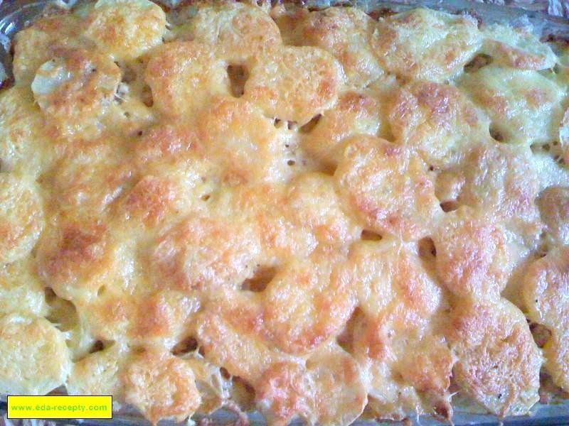 Обложка рецепта Картофельная запеканка с мясом индейки