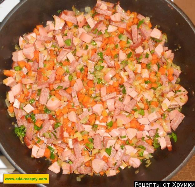 Шаг 8 приготовления Рисовая запеканка