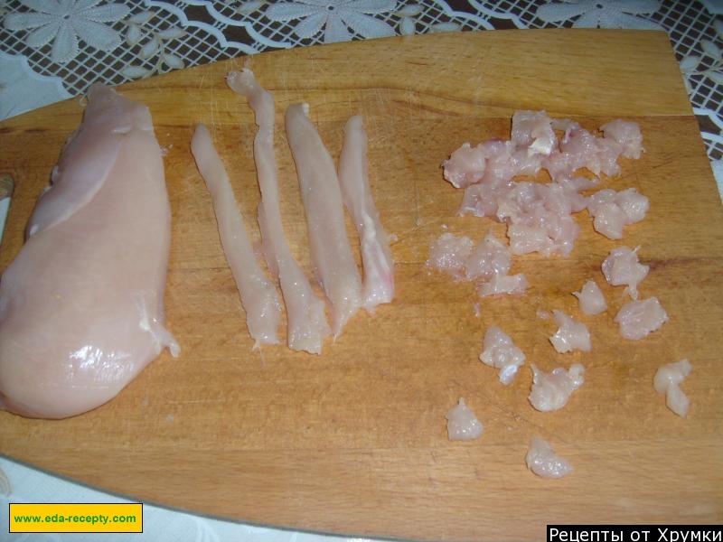 Шаг 2 приготовления Рубленные котлеты из куриной грудки