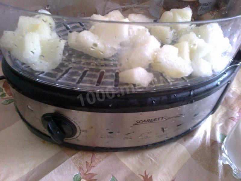 Шаг 2 приготовления Детское пюре из кабачков для грудничка на пару