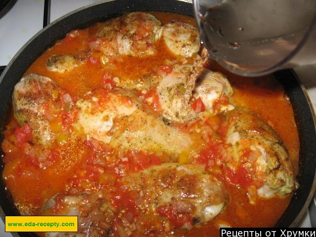 Шаг 5 приготовления Курица тушеная по-малороссийски
