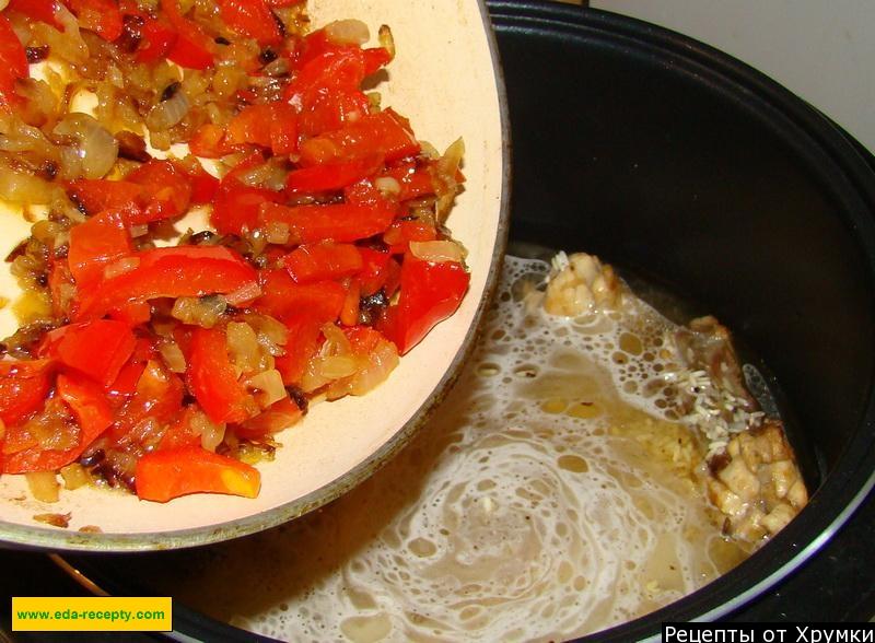 Шаг 10 приготовления Курица с рисом по-кубински