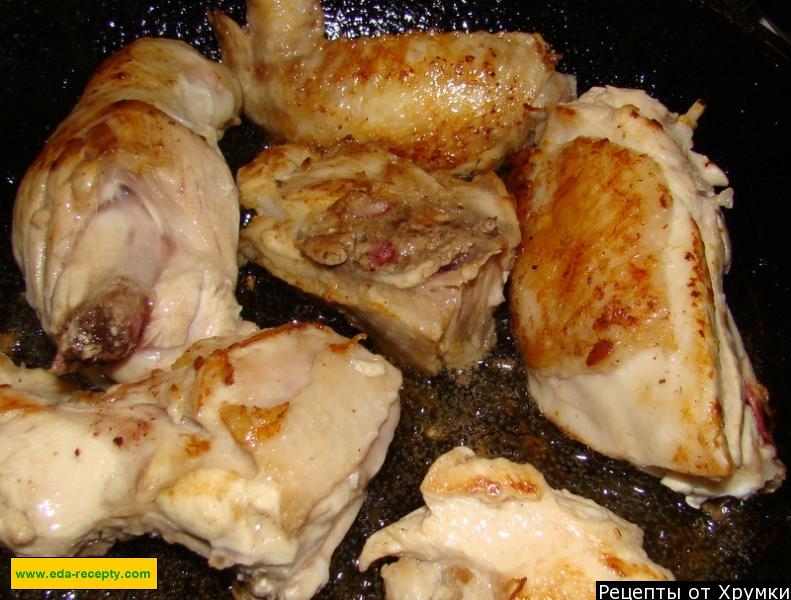 Шаг 7 приготовления Курица с рисом по-кубински