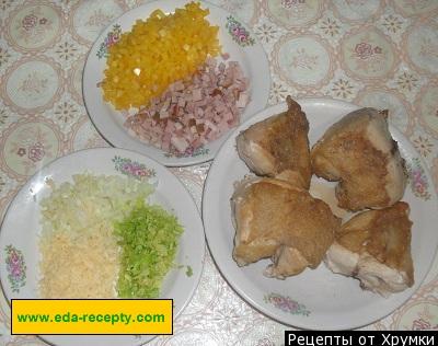 Шаг 4 приготовления Курица в фольге с овощами