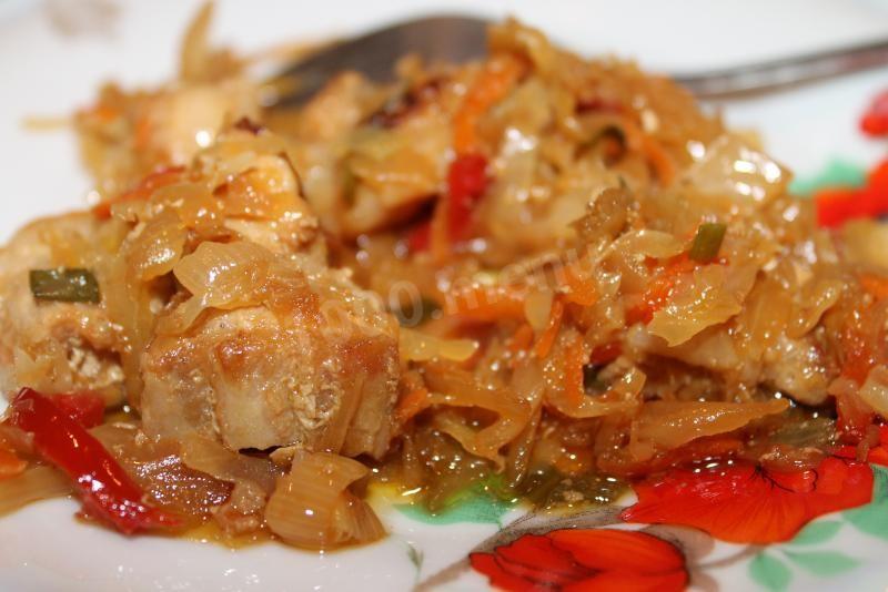 Обложка рецепта Бигус с мясом и колбасой