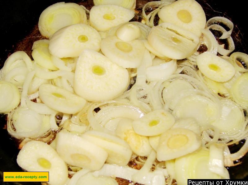 Шаг 3 приготовления Куриная лазанья два сыра чеддер и грюер