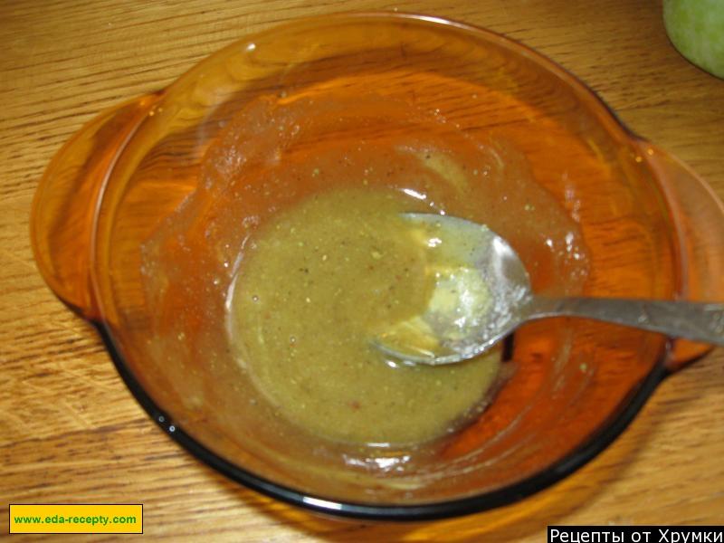 Шаг 3 приготовления Запеченная утка с яблоками, корицей медом и горчицей