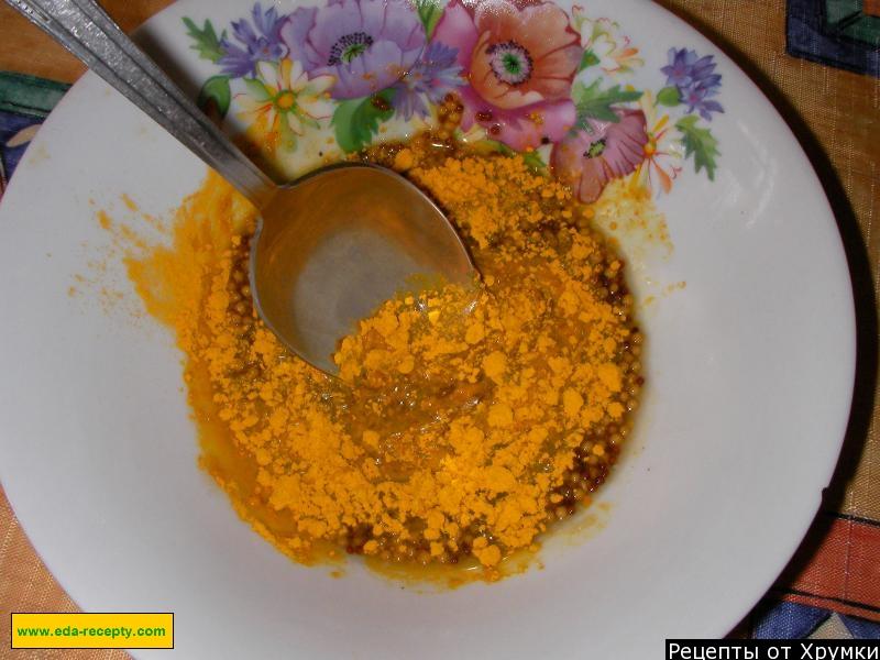 Шаг 4 приготовления Курица в меде с рисом