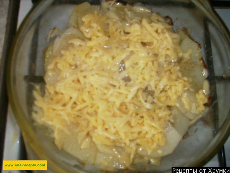 Шаг 5 приготовления Картофель, запеченный в сыре