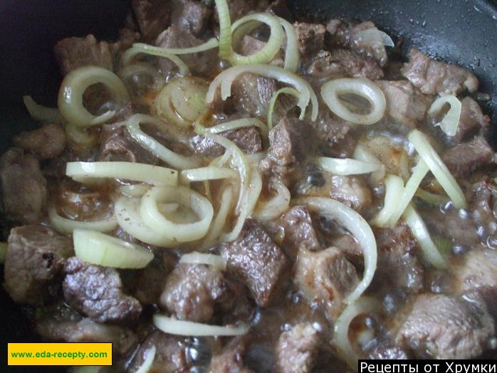 Шаг 10 приготовления Шавля с мясом