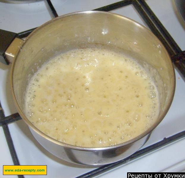 Шаг 7 приготовления Грибы сметана мука вода