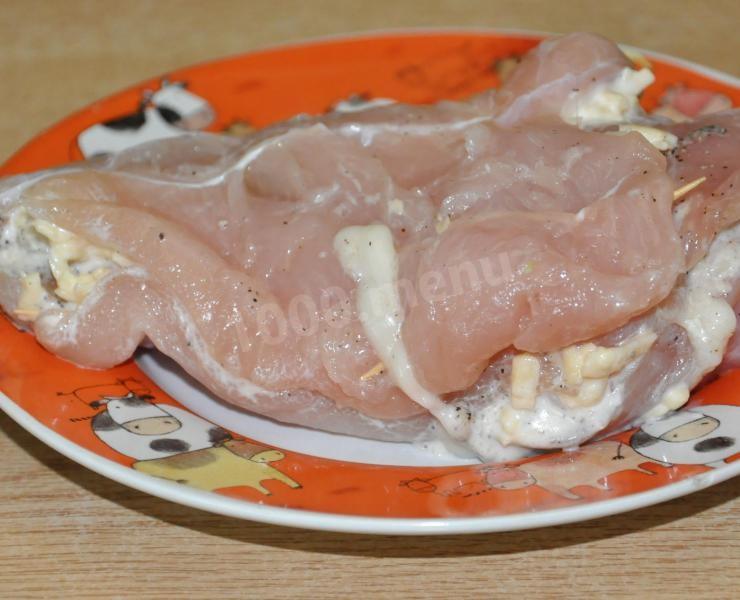 Шаг 5 приготовления Грудка с ананасами