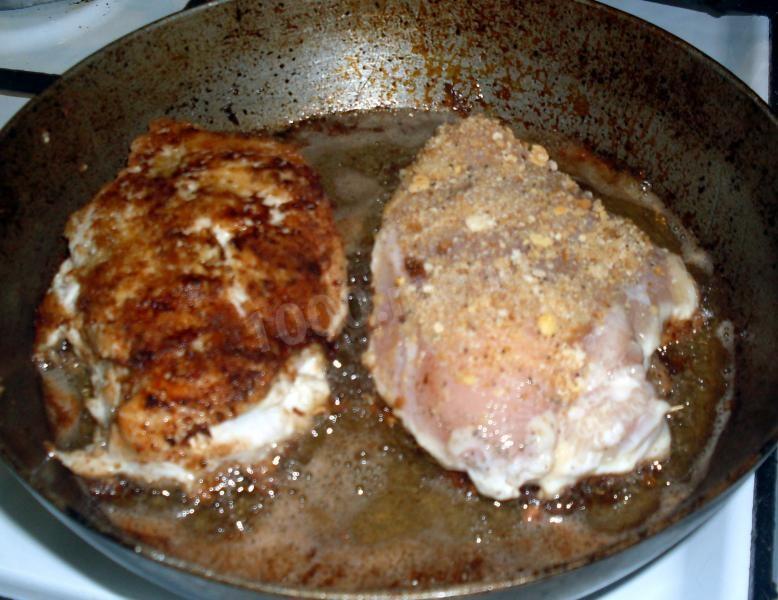 Шаг 6 приготовления Грудка с ананасами