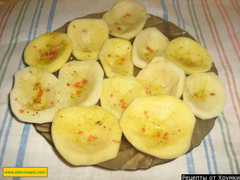 Шаг 3 приготовления Картофель с фаршем в духовке