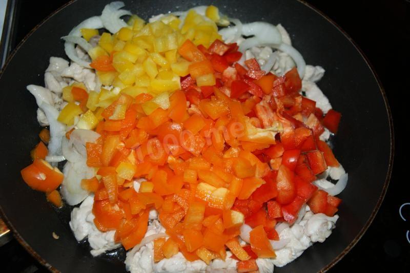 Шаг 8 приготовления Гуляш из куриных грудок