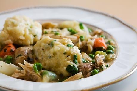 Обложка рецепта Вкусные куриные ножки с клецками