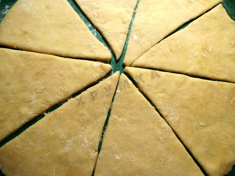 Шаг 3 приготовления Рогалики рулетики с маком в шоколадной глазури