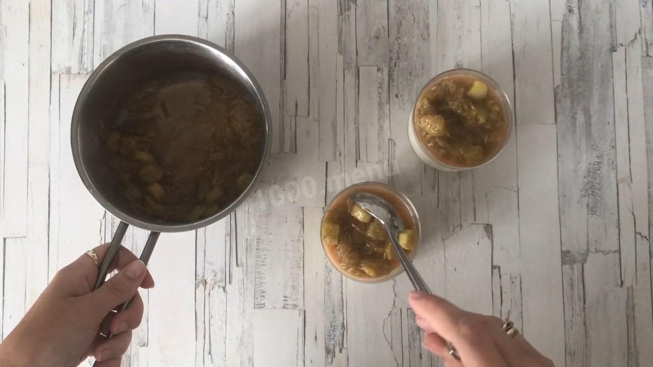 Шаг 12 приготовления Лимонная панна котта с ревеневым  соусом