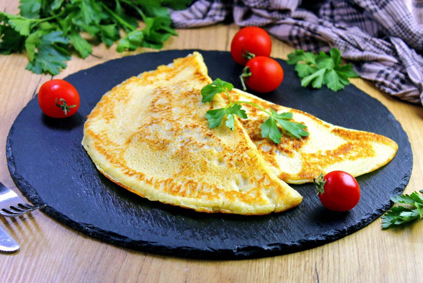 Обложка рецепта Блины с мясом или ленивые чебуреки