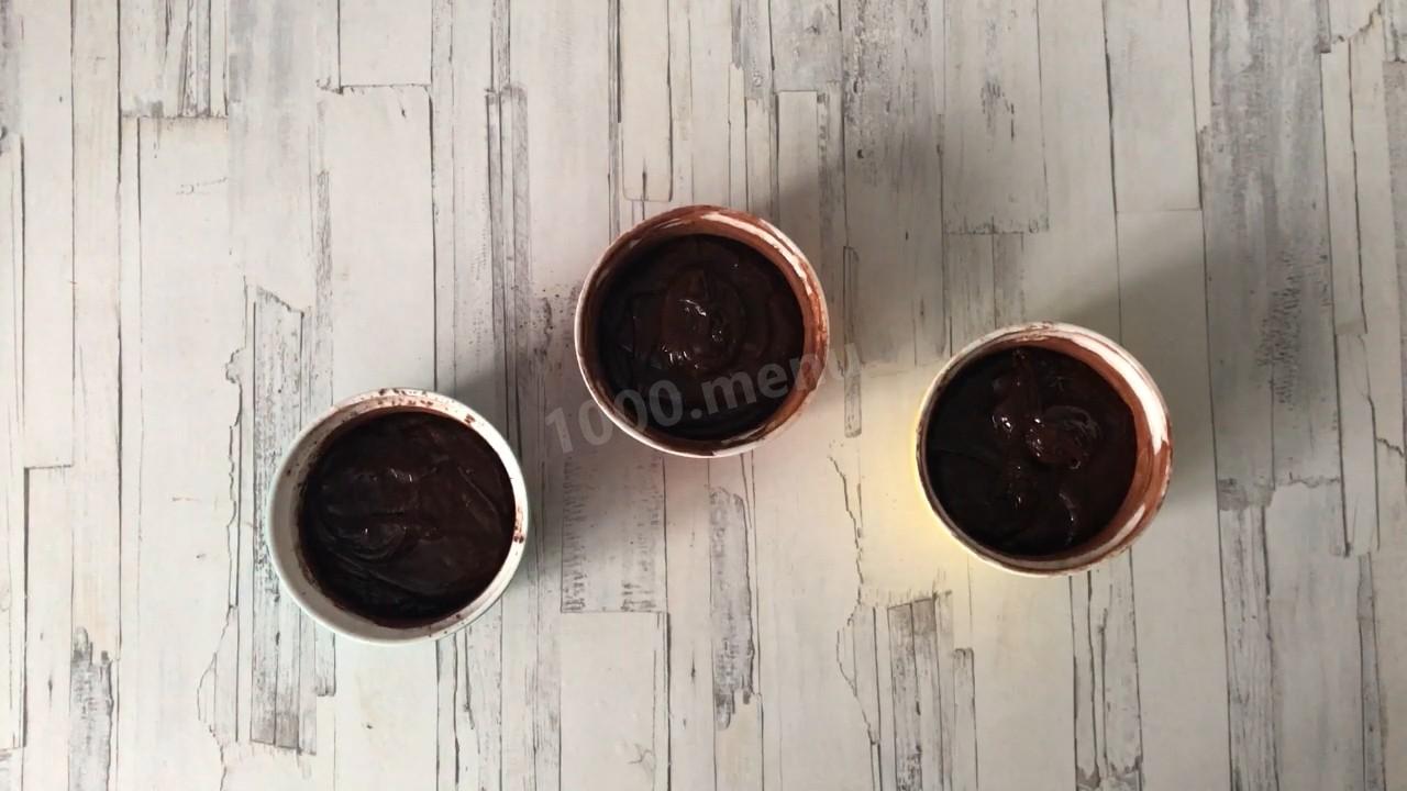 Шаг 9 приготовления Лава кейк