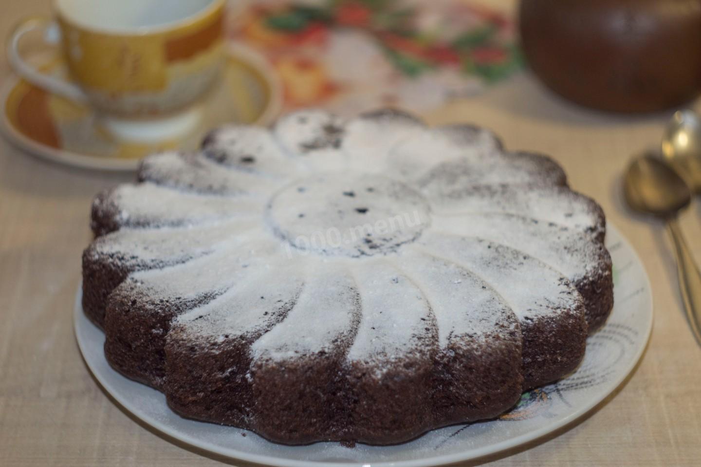 Шаг 11 приготовления Сумасшедший пирог crazy cake без яиц