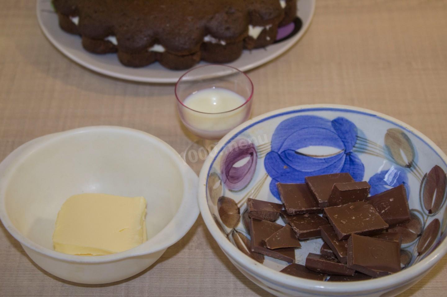 Шаг 17 приготовления Сумасшедший пирог crazy cake без яиц
