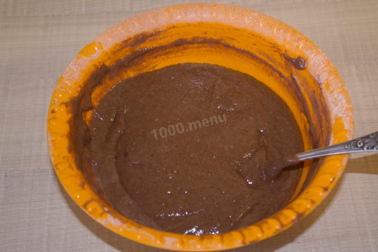 Шаг 7 приготовления Сумасшедший пирог crazy cake без яиц