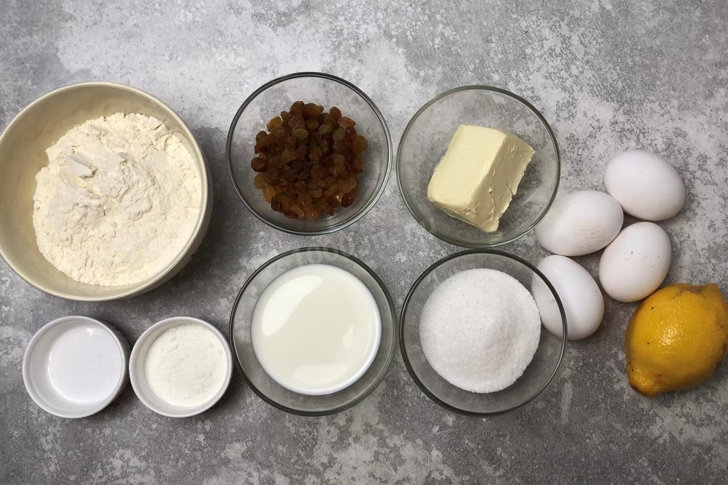 Шаг 1 приготовления Кулич простой быстрый пасхальный для начинающих
